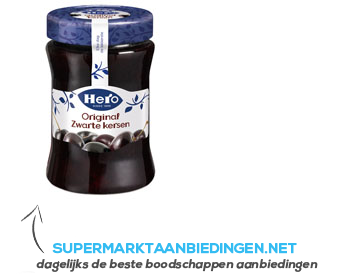 Hero Original jam zwarte kersen aanbieding