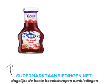 Hero Tova aardbeien dessertsaus aanbieding