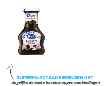 Hero Tova chocolade dessertsaus aanbieding