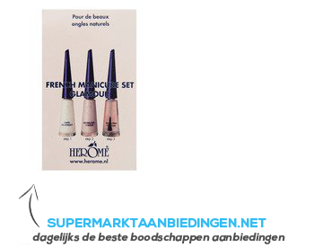 Herome French manicure set glamour aanbieding