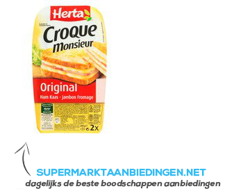 Herta Croque monsieur naturel aanbieding