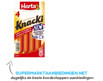 Herta Knacki orginal 4 stuks aanbieding