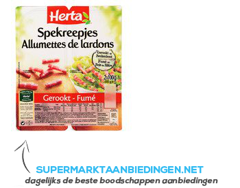 Herta Spekreepjes gerookt aanbieding