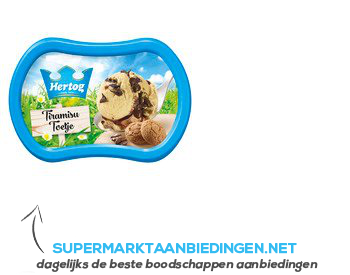 Hertog Ijs tiramisu aanbieding