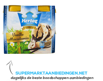 Hertog Meesterwerkje vanille macadamia aanbieding