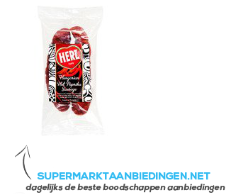 Herz Hungarian hot paprika sausage aanbieding