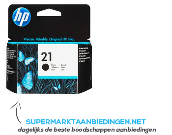 Hewlett Packard Inkcartridge nr. 21 zwart aanbieding