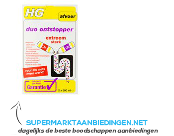 HG Duo Ontstopper aanbieding