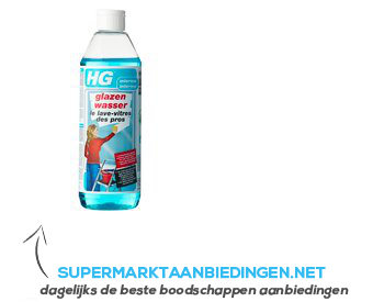 HG Glazenwasser aanbieding