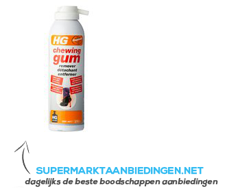 HG Kauwgum reiniger aanbieding