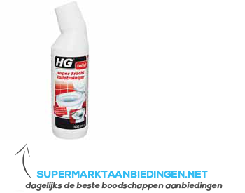 HG Super kracht toiletreiniger aanbieding