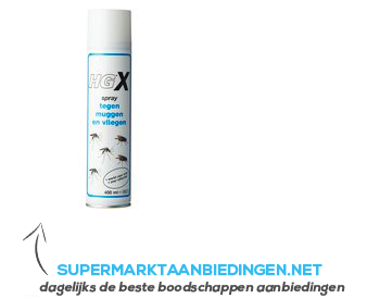 HG X spray tegen muggen & vliegen aanbieding