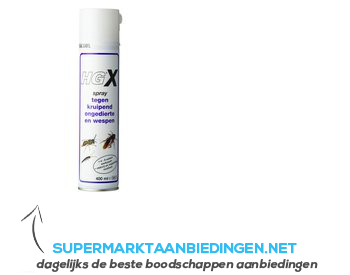 HG X spray tegen ongedierte aanbieding