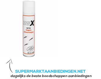 HG X spray tegen zilvervisjes aanbieding