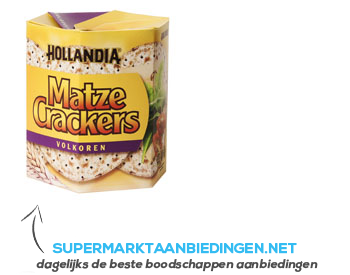 Hollandia Matzecrackers volkoren aanbieding