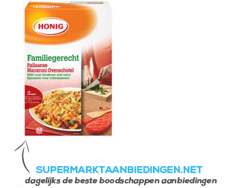 Honig Familiegerecht Italiaanse macaroni aanbieding