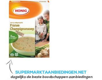 Honig Franse champignonsoep aanbieding