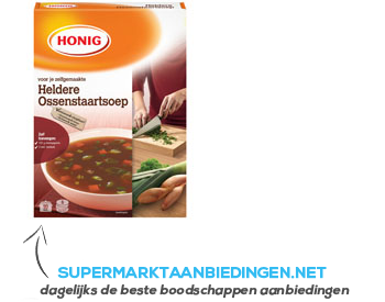 Honig Heldere ossenstaartsoep aanbieding