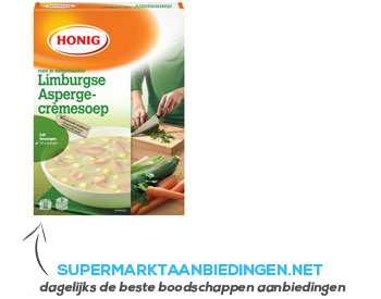 Honig Limburgse asperge-crèmesoep aanbieding