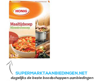 Honig Maaltijdsoep minestrone aanbieding