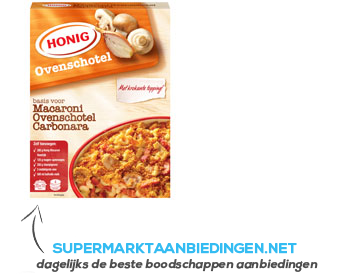 Honig Macaroni ovenschotel carbonara aanbieding