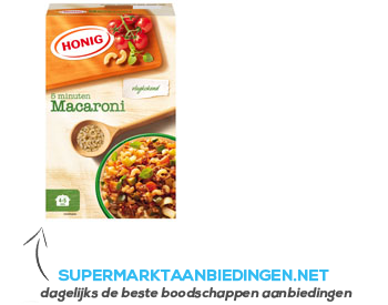 Honig Macaroni vlugkokend aanbieding