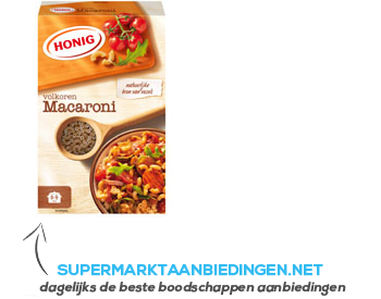 Honig Macaroni volkoren aanbieding