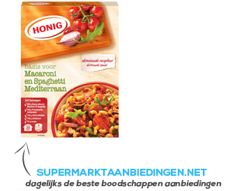 Honig Mix macaroni en spaghetti mediterraan aanbieding