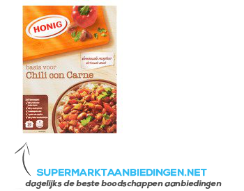 Honig Mix voor chili con carne aanbieding