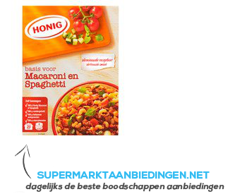 Honig Mix voor macaroni en spaghetti aanbieding