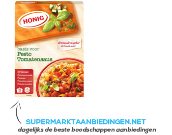 Honig Mix voor pesto tomatensaus aanbieding