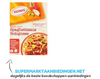 Honig Mix voor spaghettisaus bolognese aanbieding