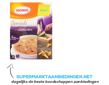 Honig Specials bospaddenstoelsoep aanbieding