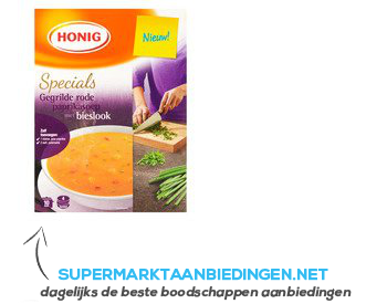 Honig Specials gegrilde paprikasoep aanbieding