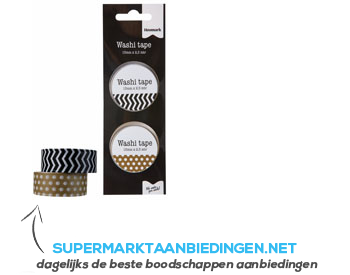 Hoomark Washi tape goud-zilver aanbieding