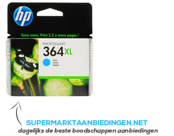 HP Cartridge cyaan nr. 364xl aanbieding