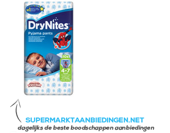 Huggies DryNites boy 4-7 jaar (17-30 kg) aanbieding