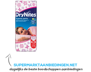 Huggies DryNites girl 8-15 jaar (27-57 kg) aanbieding