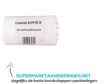 Huisvuilzakken Kontich 60 liter aanbieding