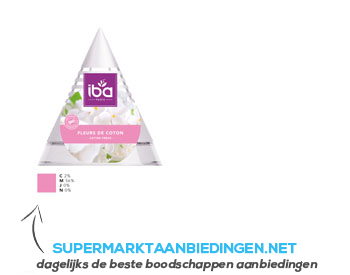 Iba Geurpiramide cotton fresh & white lilac aanbieding