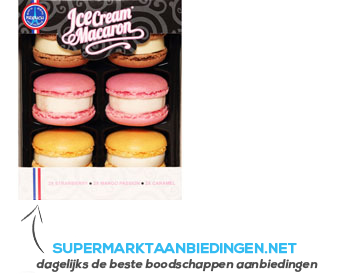 Ice cream macarons aanbieding