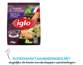 Iglo Aardappeltjes met zalmfilet & broccoli aanbieding