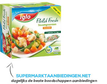 Iglo Field Fresh stoomgroenten bloemkool aanbieding