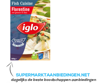 Iglo Fishcuisine Florentine aanbieding