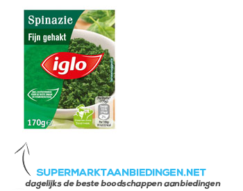 Iglo Gehakte spinazie aanbieding