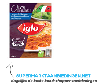 Iglo Lasagna alla Bolognese aanbieding