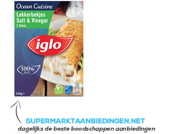 Iglo Lekkerbekjes salt-vinegar aanbieding