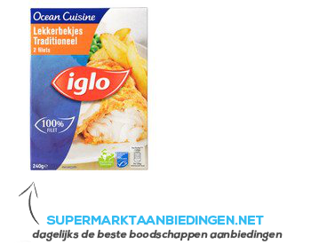 Iglo Lekkerbekjes traditioneel aanbieding