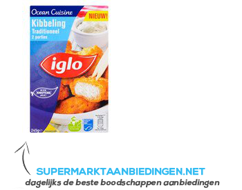 Iglo Ocean cuisine kibbeling traditioneel aanbieding