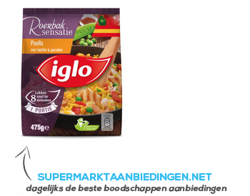 Iglo Paella met kipfilet & garnalen aanbieding